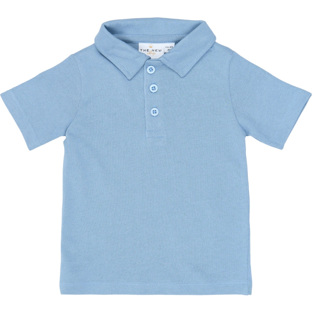 THE NEW SIBLINGS TNSTSteward Kortærmet Polo T-shirt Forever Blue