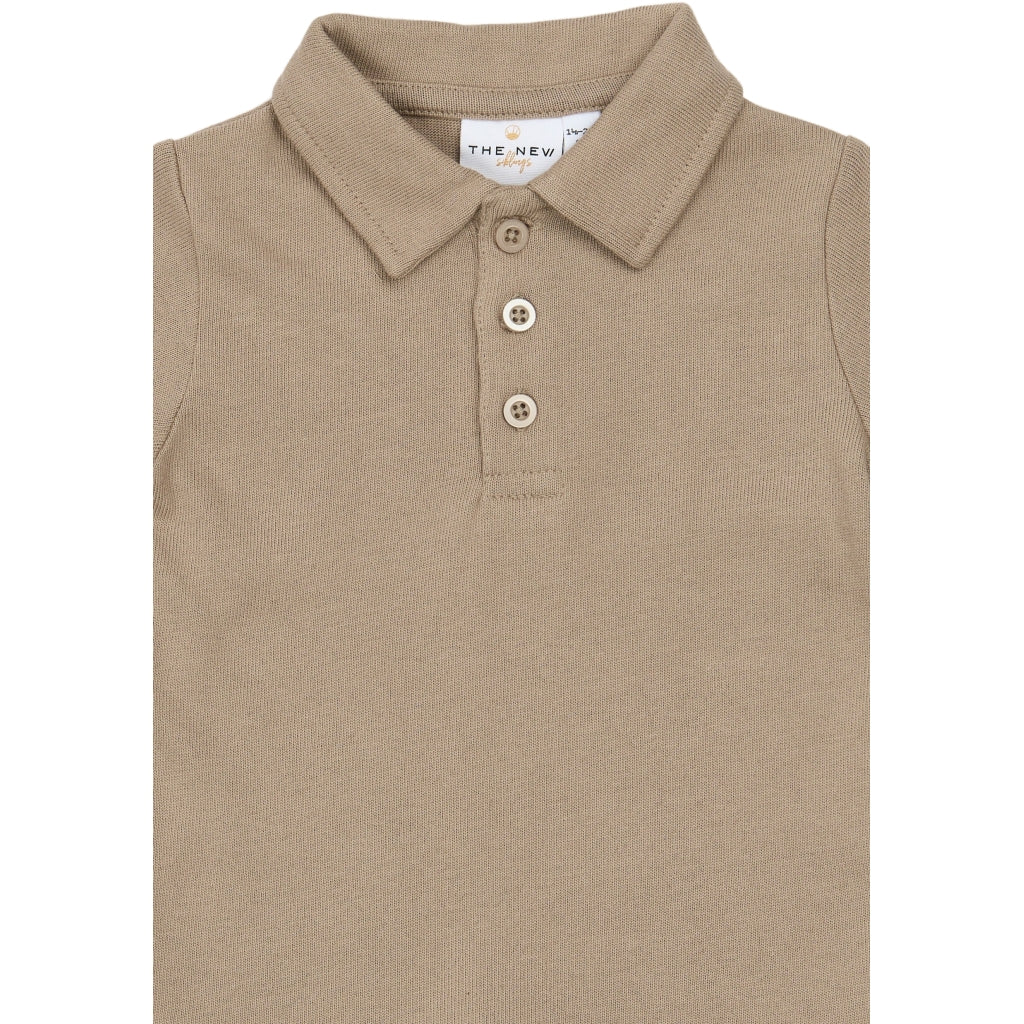 THE NEW SIBLINGS TNSTSteward Kortærmet Polo T-shirt Humus
