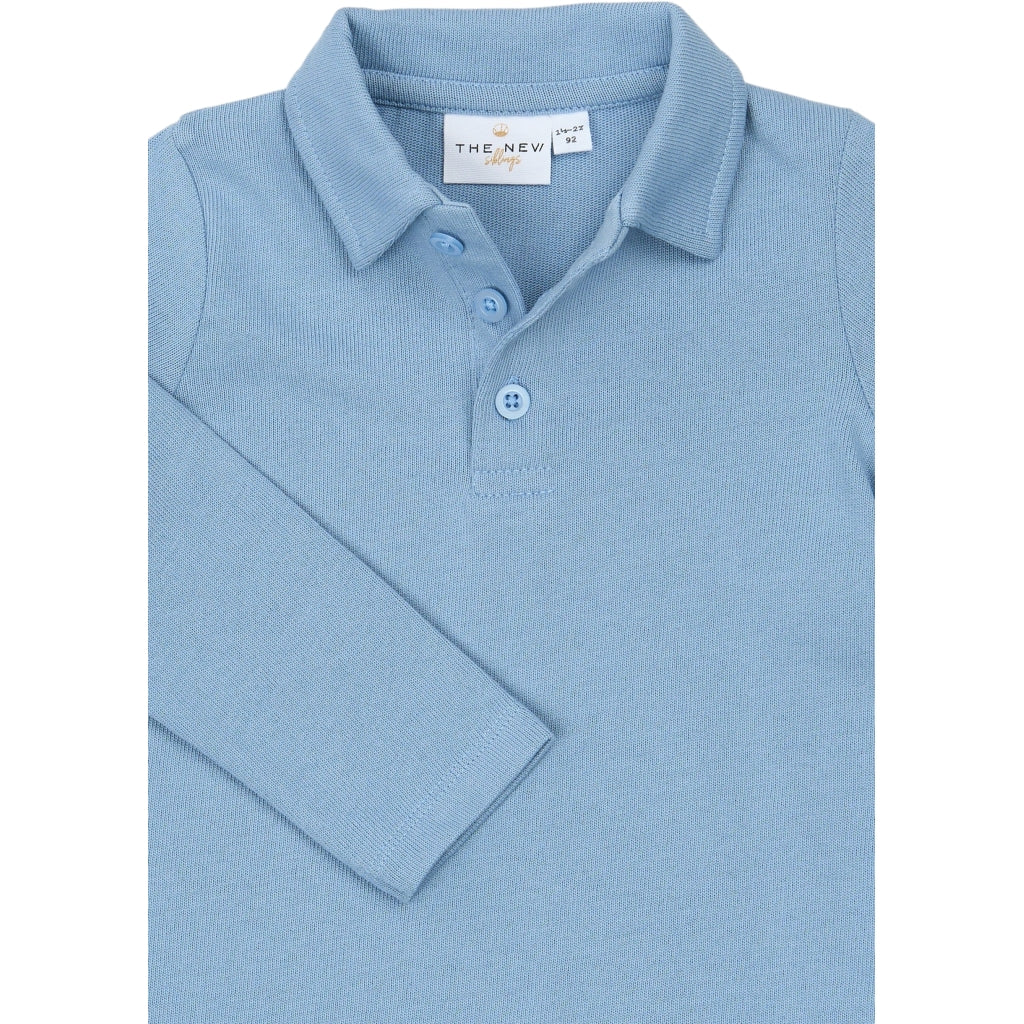 THE NEW SIBLINGS TNSTSteward Langærmet Polo Langærmet bluse Forever Blue