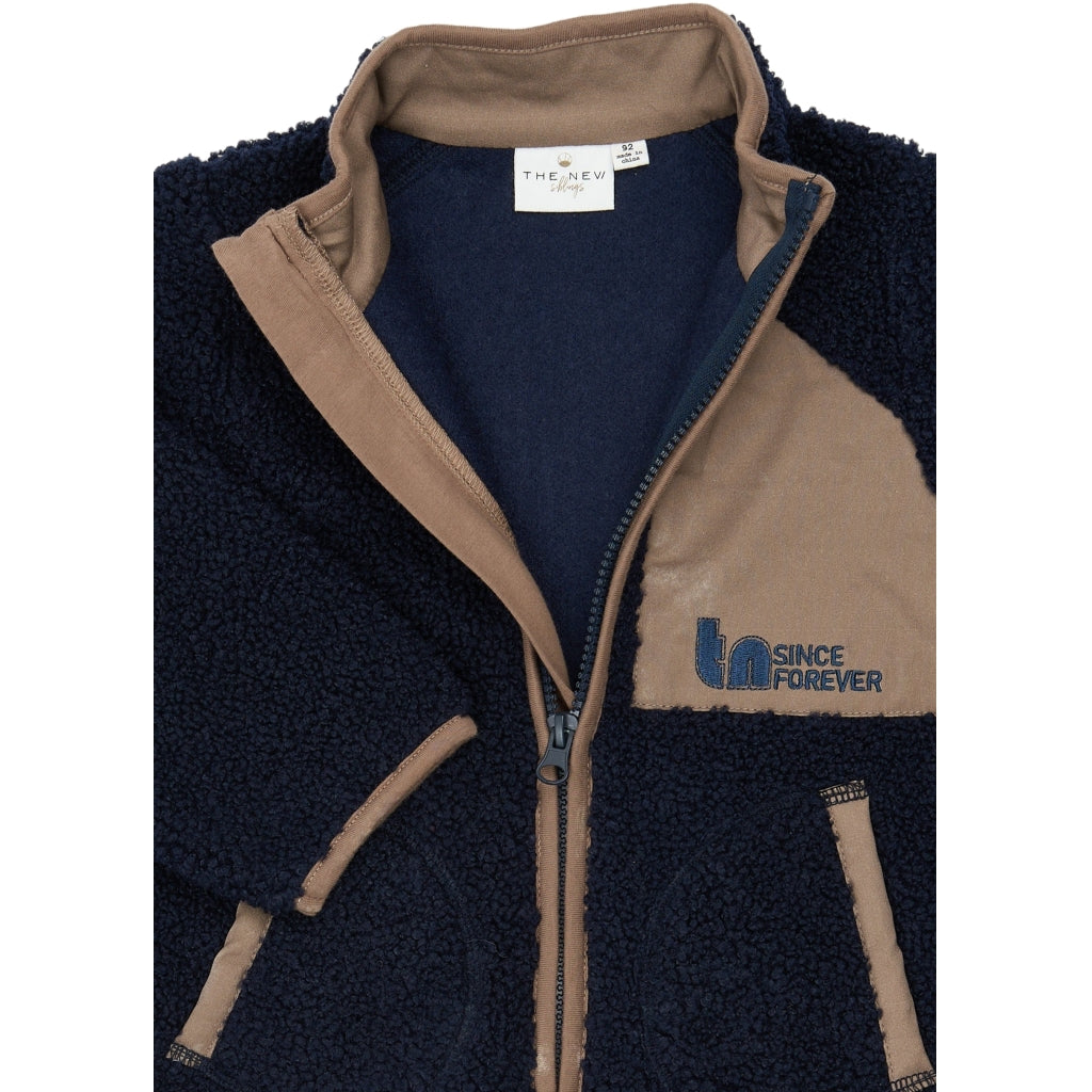 THE NEW SIBLINGS TNSTStormy Uni Teddy Jacket Jakker Navy Blazer
