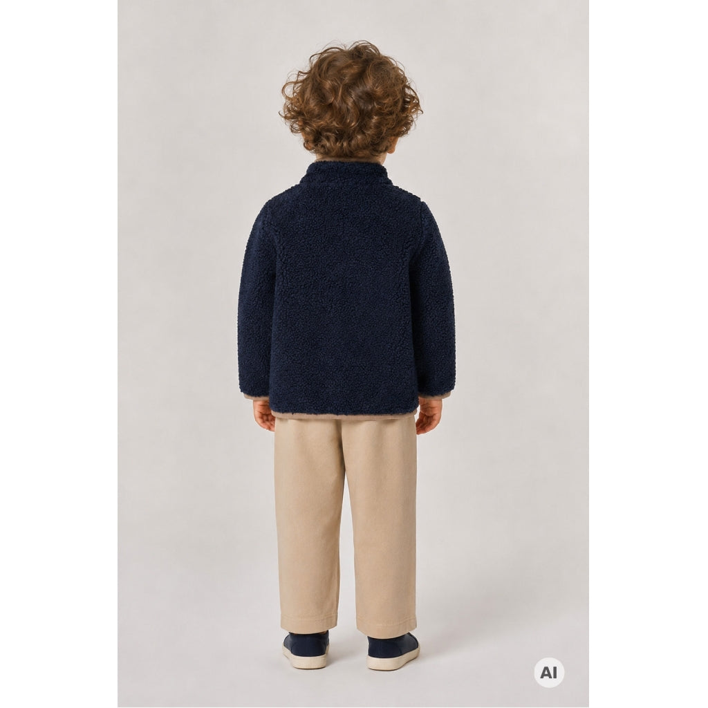 THE NEW SIBLINGS TNSTStormy Uni Teddy Jacket Jakker Navy Blazer