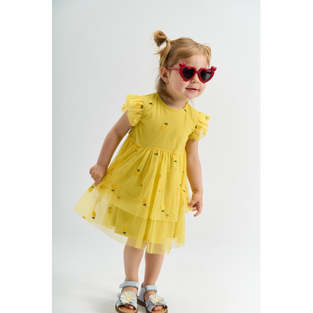 THE NEW SIBLINGS TNSTSvea Ærmeløs Kjole Kjoler Dusky Citron EMB