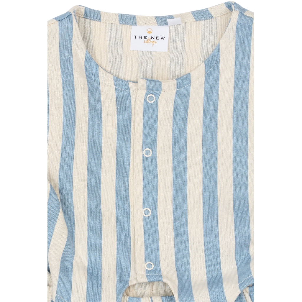 THE NEW SIBLINGS TNSTTaliana Kortærmet Jumpsuit Heldragter Forever Blue Striped