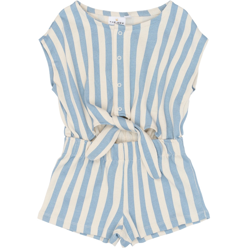 THE NEW SIBLINGS TNSTTaliana Kortærmet Jumpsuit Heldragter Forever Blue Striped