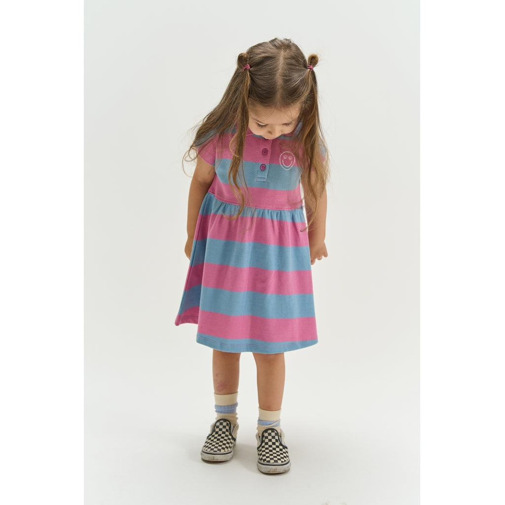 THE NEW SIBLINGS TNSTTara Oversize Kortærmet Kjole Kjoler Cashmere Rose Striped
