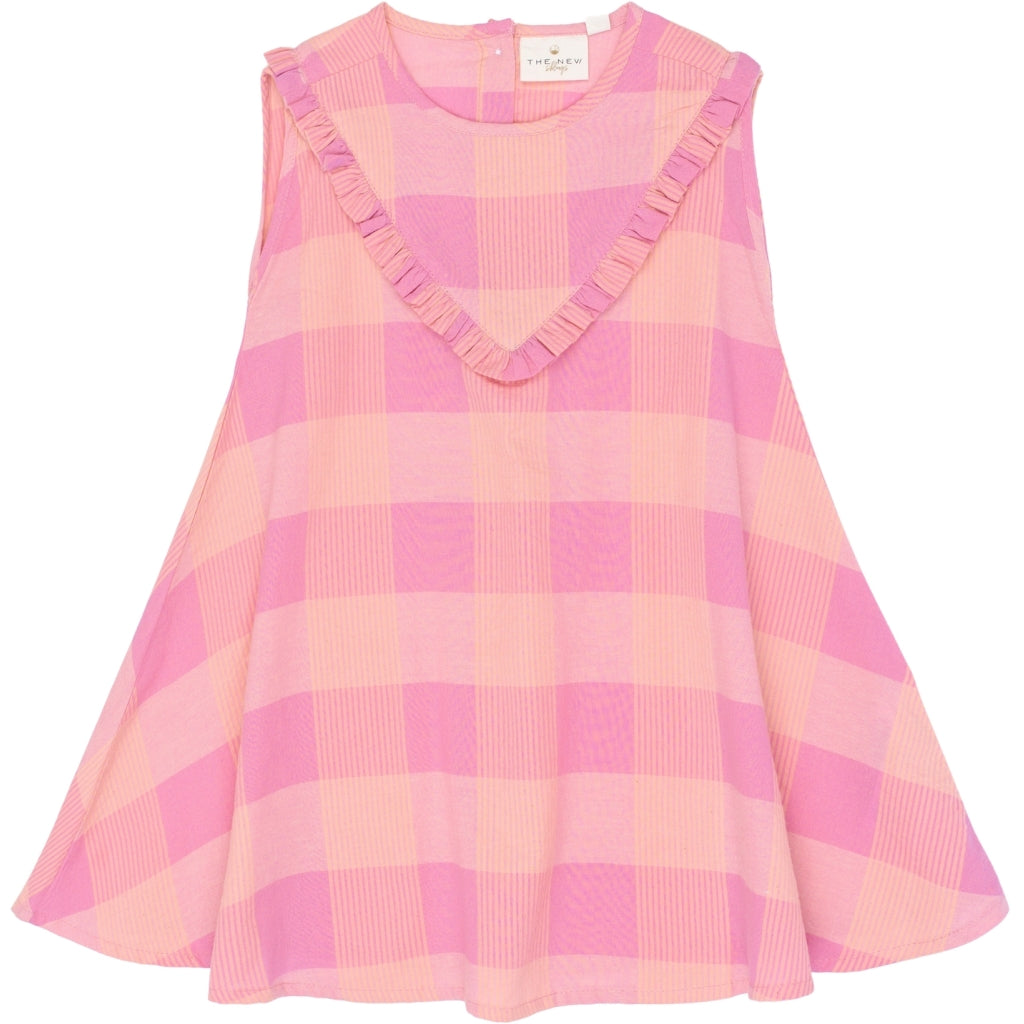 THE NEW SIBLINGS TNSTTassie Ærmeløs Kjole Kjoler Cashmere Rose Checked