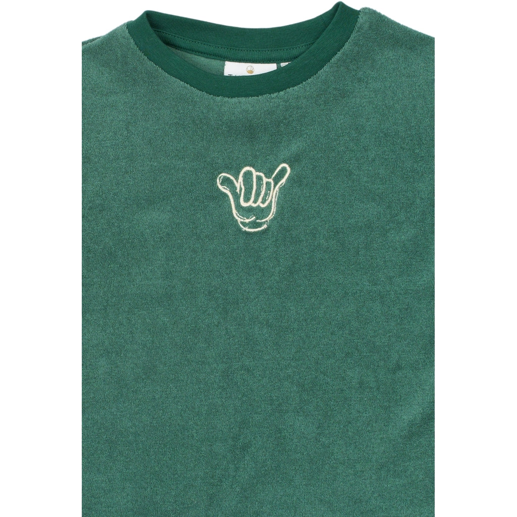 THE NEW SIBLINGS TNSTTerry Oversize Bluse T-shirt Posy Green