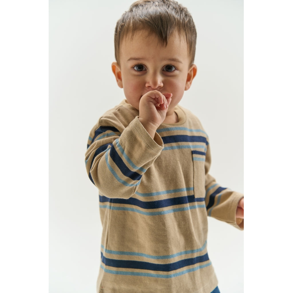 THE NEW SIBLINGS TNSTTheodor Oversized Langærmet T-shirt Langærmet bluse Humus Striped