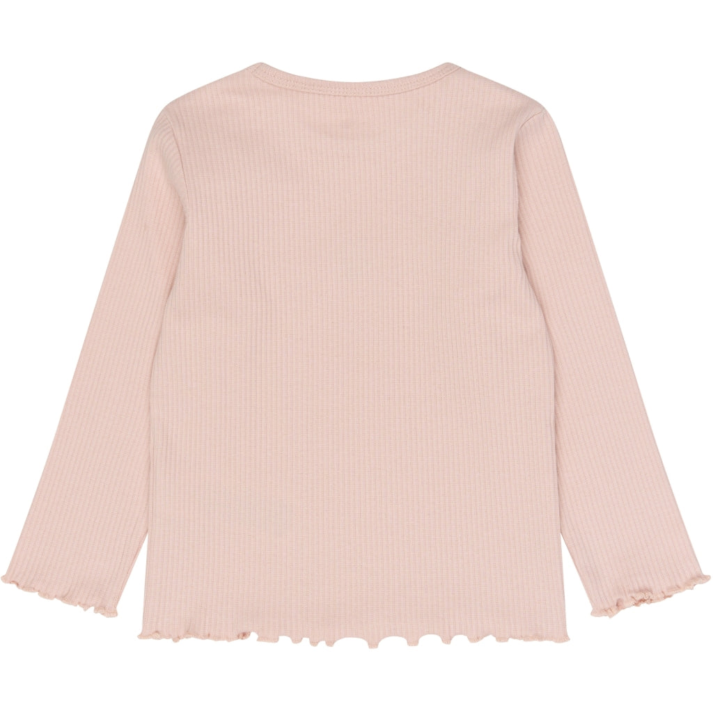 THE NEW SIBLINGS TNSTTianna Langærmet Rib Bluse Langærmet bluse Peach whip