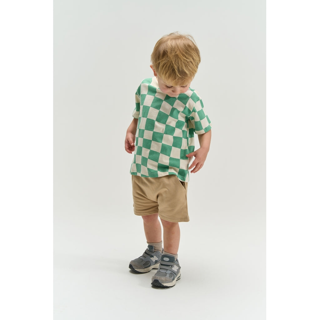 THE NEW SIBLINGS TNSTTino Oversize Bluse T-shirt Creme De Menthe Check