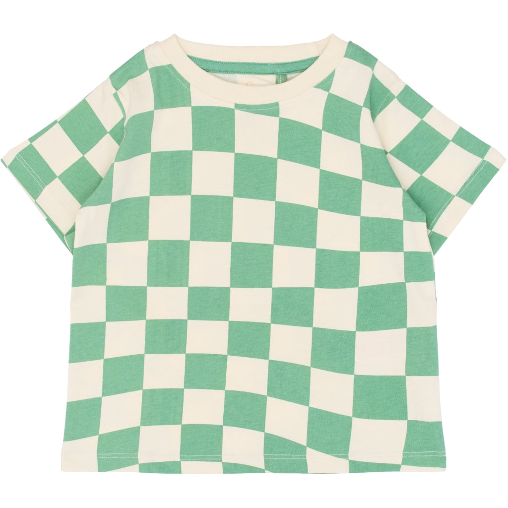 THE NEW SIBLINGS TNSTTino Oversize Bluse T-shirt Creme De Menthe Check