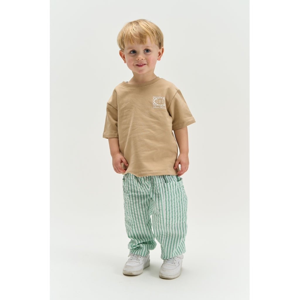 THE NEW SIBLINGS TNSTTitan Oversize Kortærmet Sweat Bluse T-shirt Humus