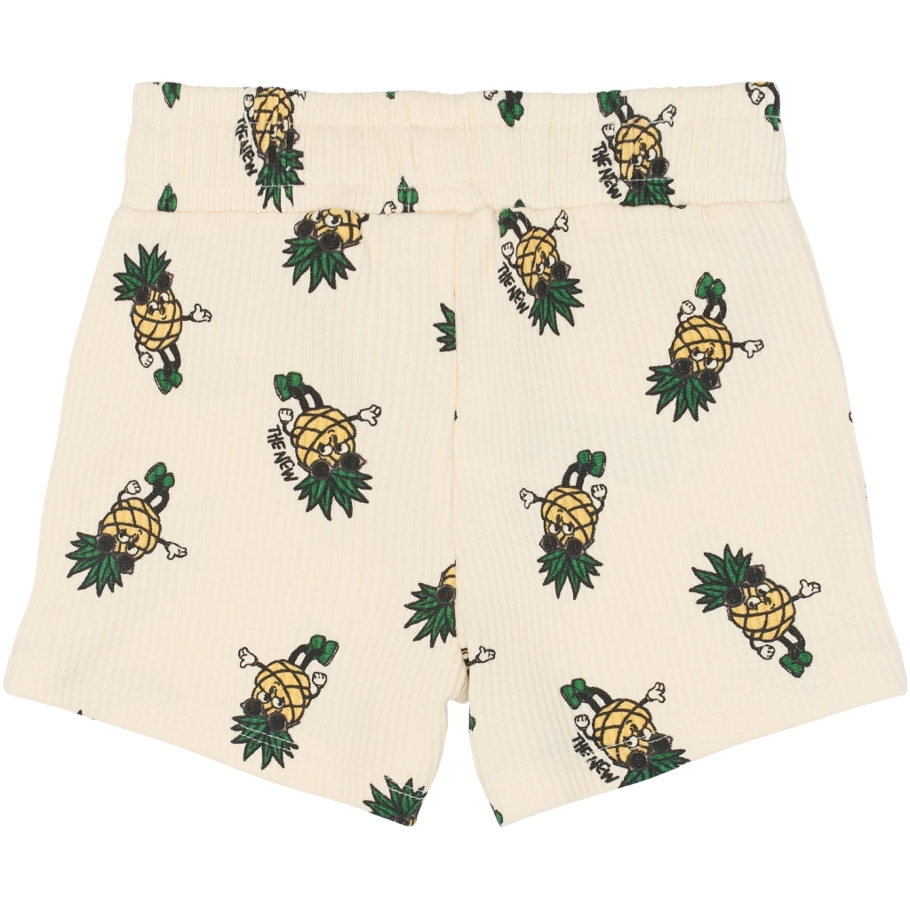 THE NEW SIBLINGS TNSTTravis Rib Shorts Shorts Gardenia AOP