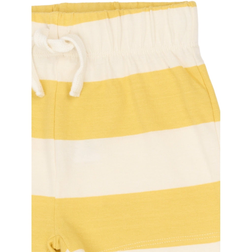 THE NEW SIBLINGS TNSTTrevor Jersey Shorts Shorts Cream Gold Striped
