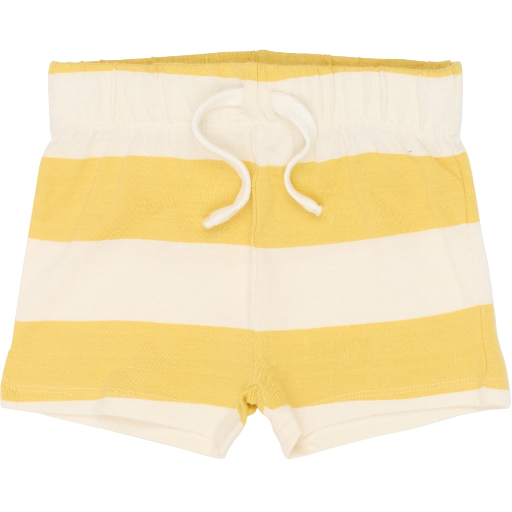 THE NEW SIBLINGS TNSTTrevor Jersey Shorts Shorts Cream Gold Striped