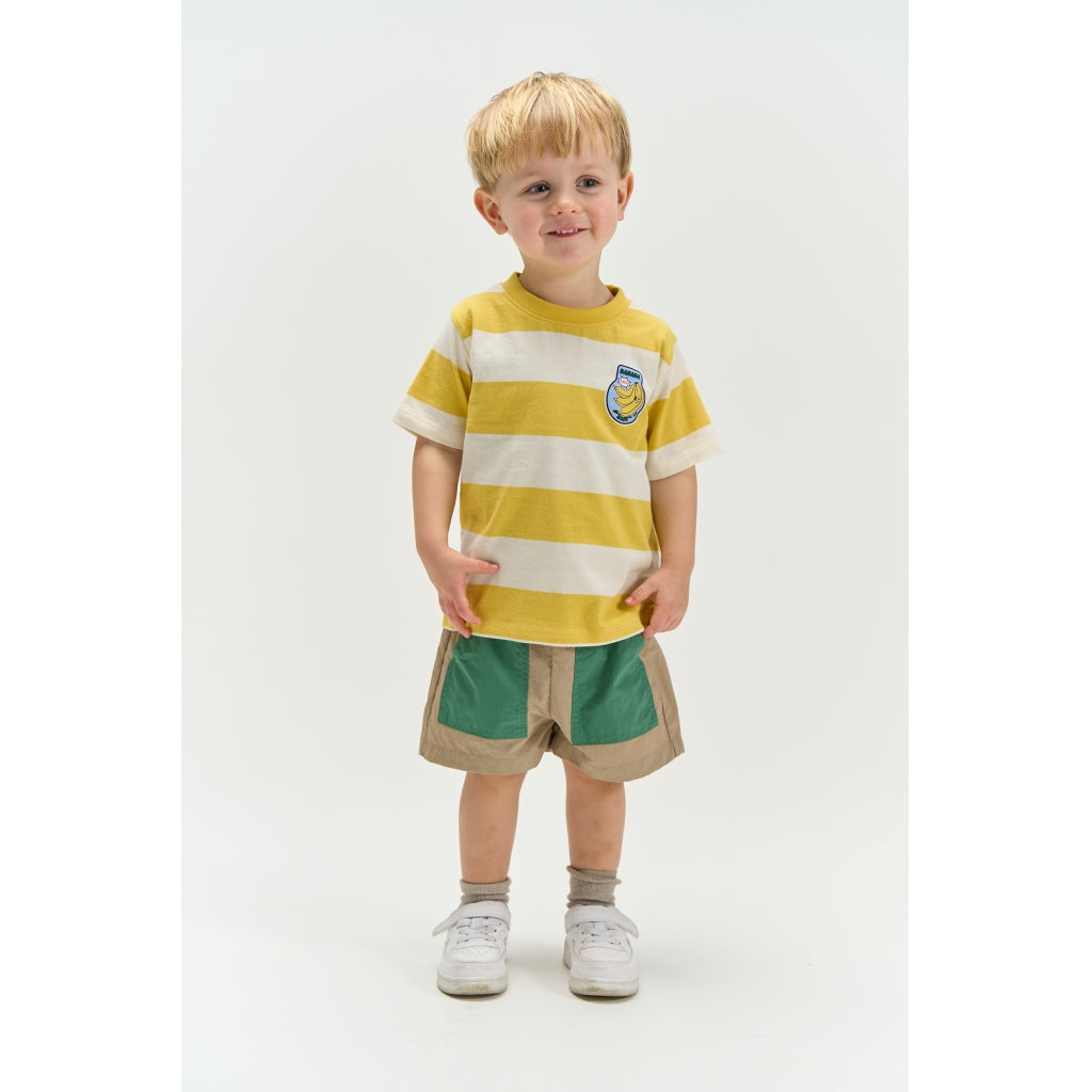 THE NEW SIBLINGS TNSTTrevor Oversize Bluse T-shirt Cream Gold Striped