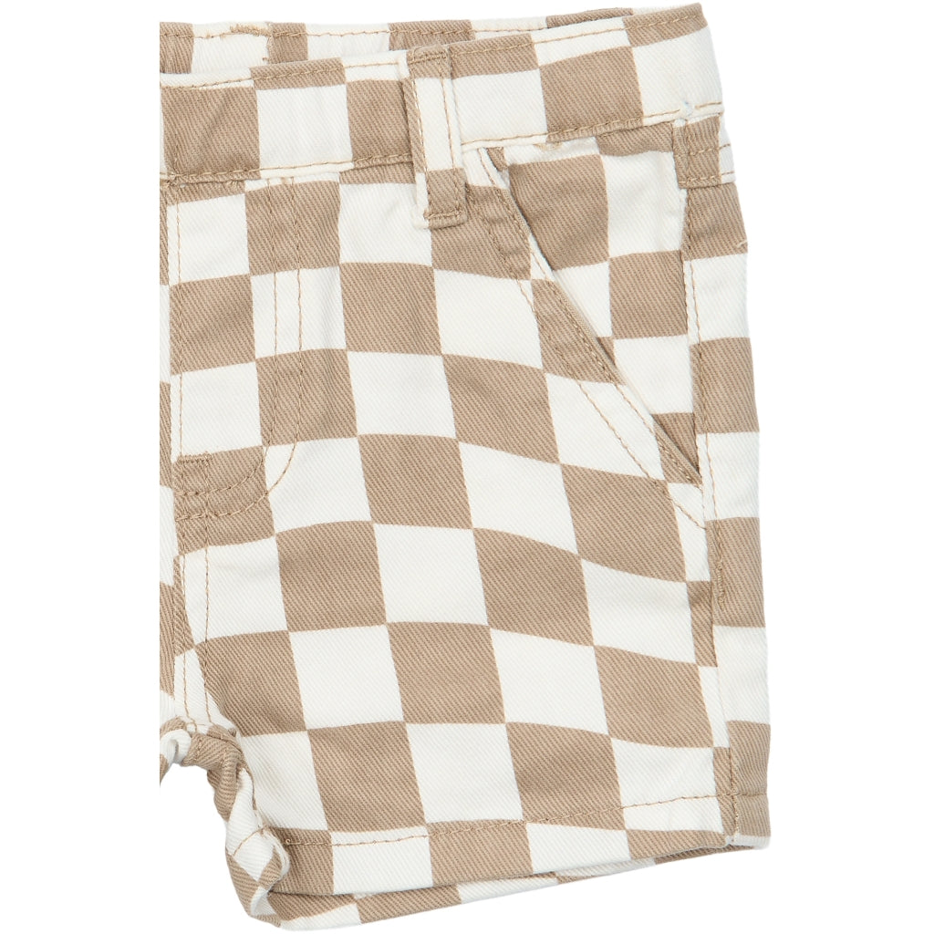 THE NEW SIBLINGS TNSTTwill Regular Fit Denim Shorts Shorts Humus Check