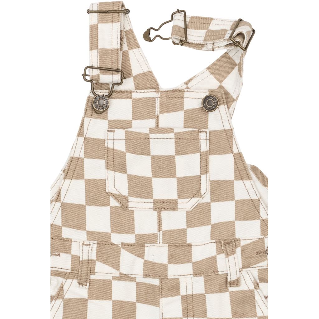 THE NEW SIBLINGS TNSTTwill Short Smækbukser Overalls Humus Check