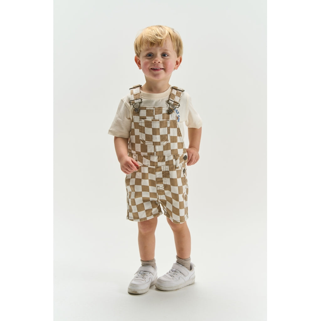 THE NEW SIBLINGS TNSTTwill Short Smækbukser Overalls Humus Check