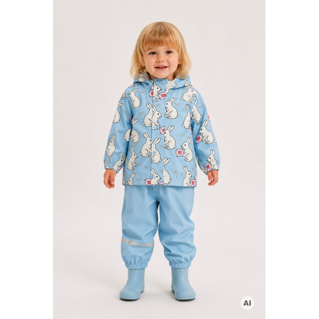 THE NEW SIBLINGS TNSTUmma Rainwear Set Regntøj Ashley Blue AOP
