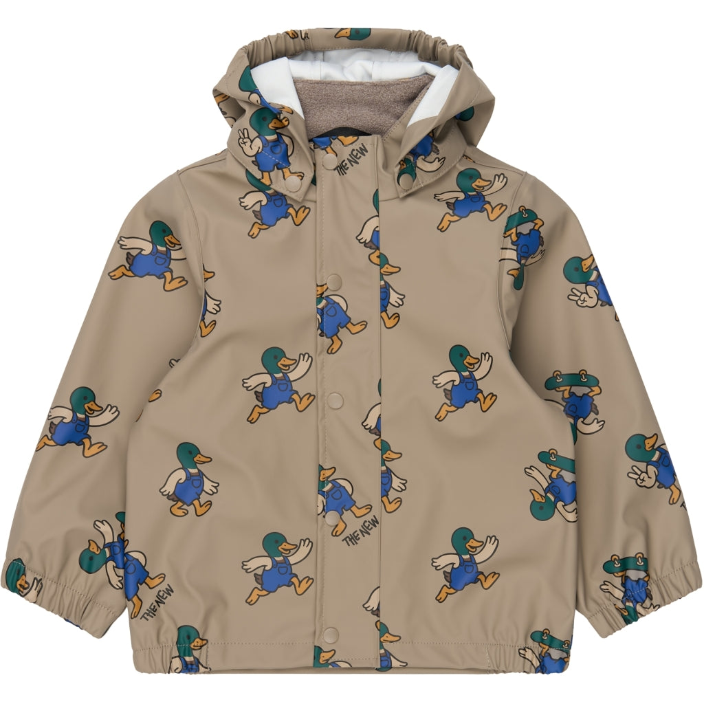 THE NEW SIBLINGS TNSTUwe Rainwear Set Regntøj Taupe Gray AOP TN