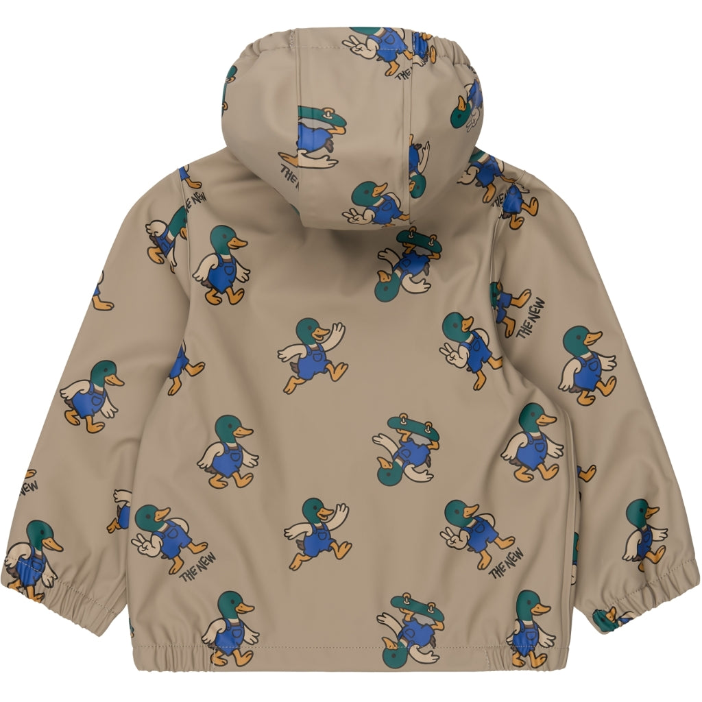 THE NEW SIBLINGS TNSTUwe Rainwear Set Regntøj Taupe Gray AOP TN