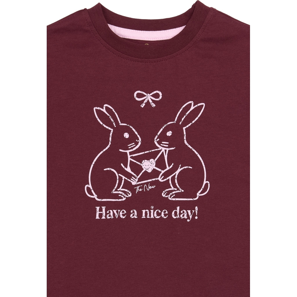 THE NEW SIBLINGS TNSTValkyria Oversized T-Shirt T-shirt Burgundy TN