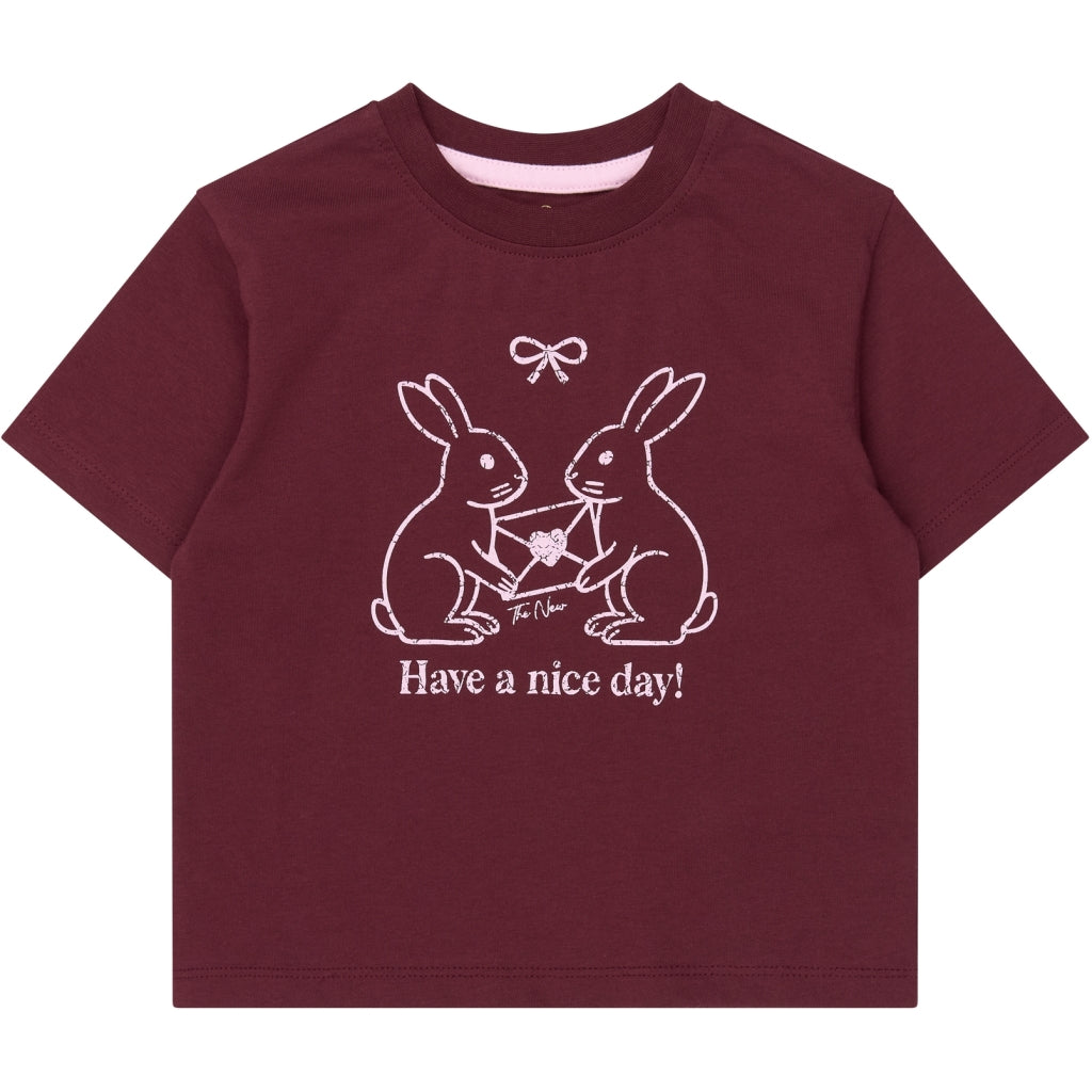 THE NEW SIBLINGS TNSTValkyria Oversized T-Shirt T-shirt Burgundy TN