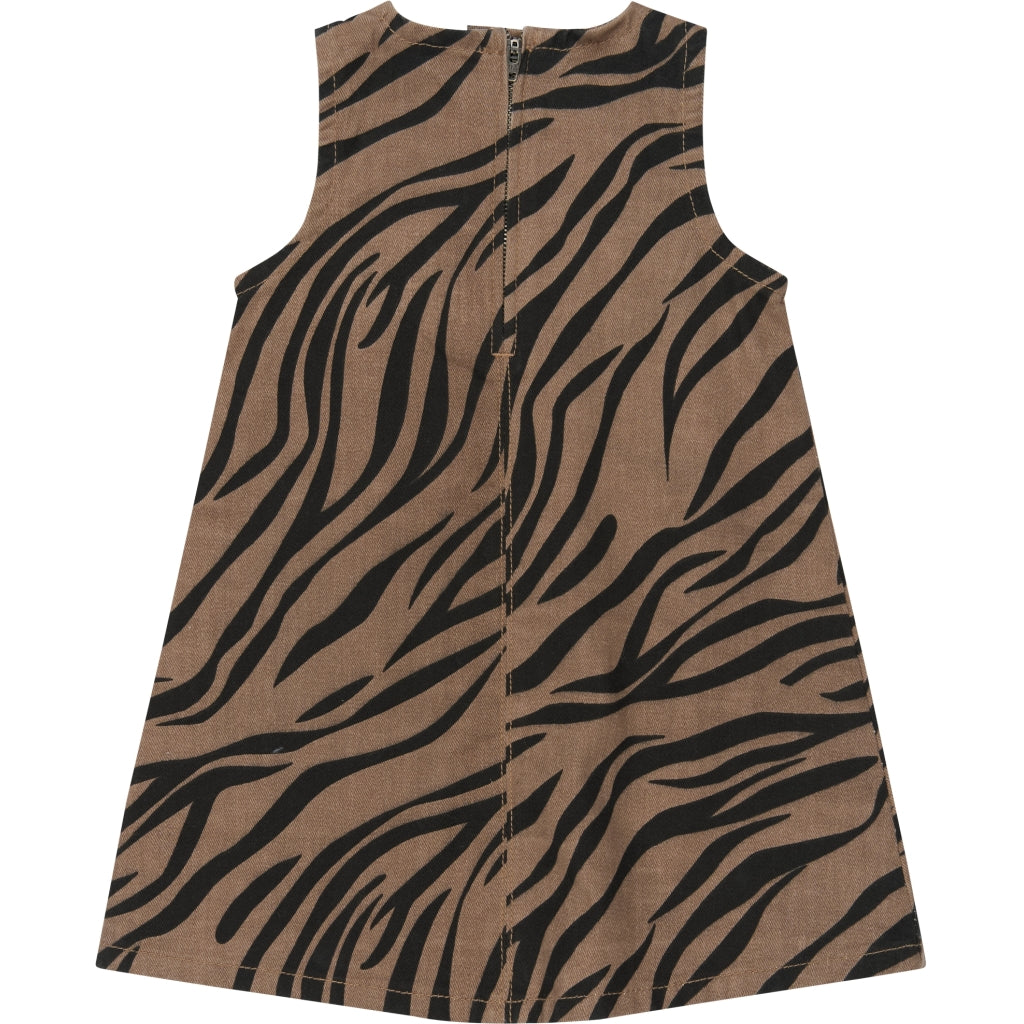 THE NEW SIBLINGS TNSTValonya Sleeveless Denim kjole Kjoler Taupe Gray AOP TN