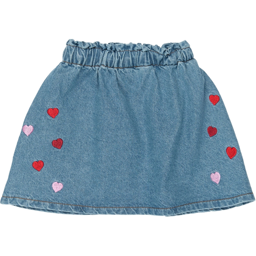 THE NEW SIBLINGS TNSTValora Denim Skirt Nederdel Light Blue Denim EMB
