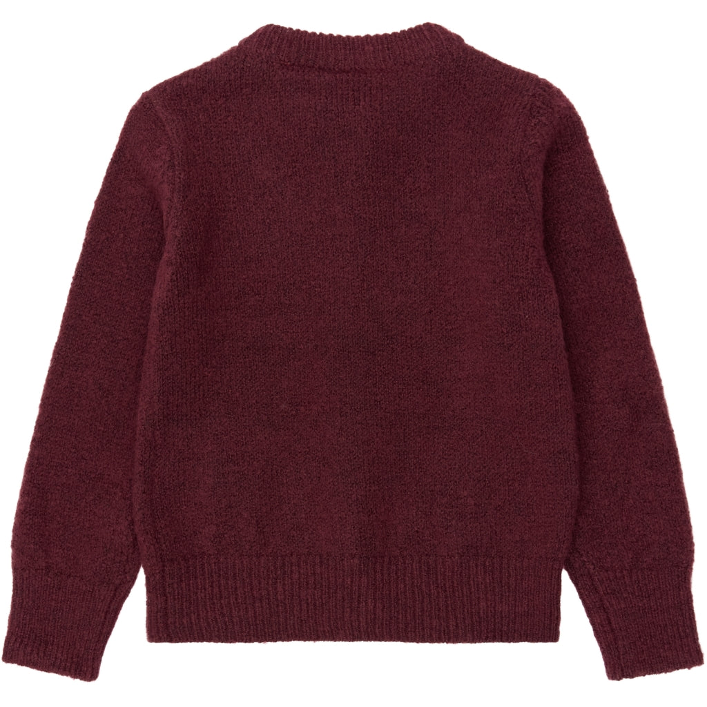 THE NEW SIBLINGS TNSTVeri Knit cardigan Cardigan Burgundy TN