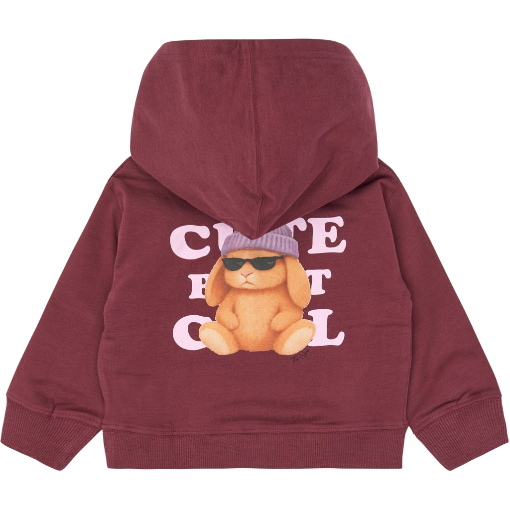 THE NEW SIBLINGS TNSTVerla Oversized Hoodie Sweatshirt Burgundy TN