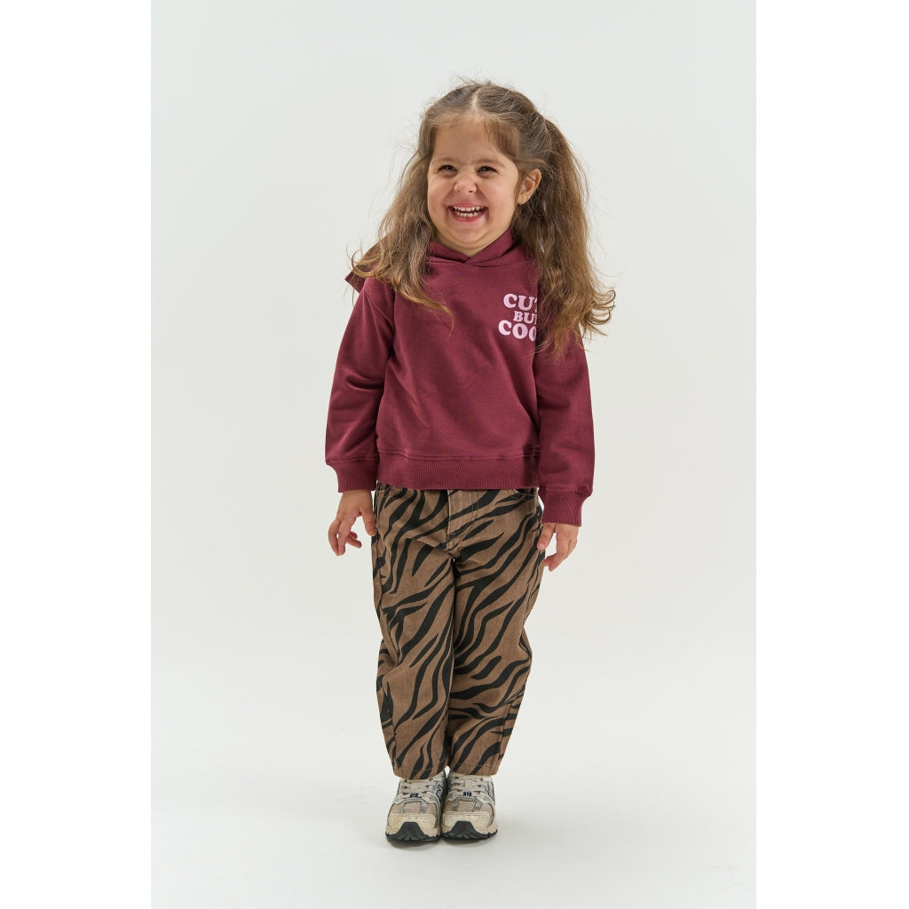 THE NEW SIBLINGS TNSTVerla Oversized Hoodie Sweatshirt Burgundy TN