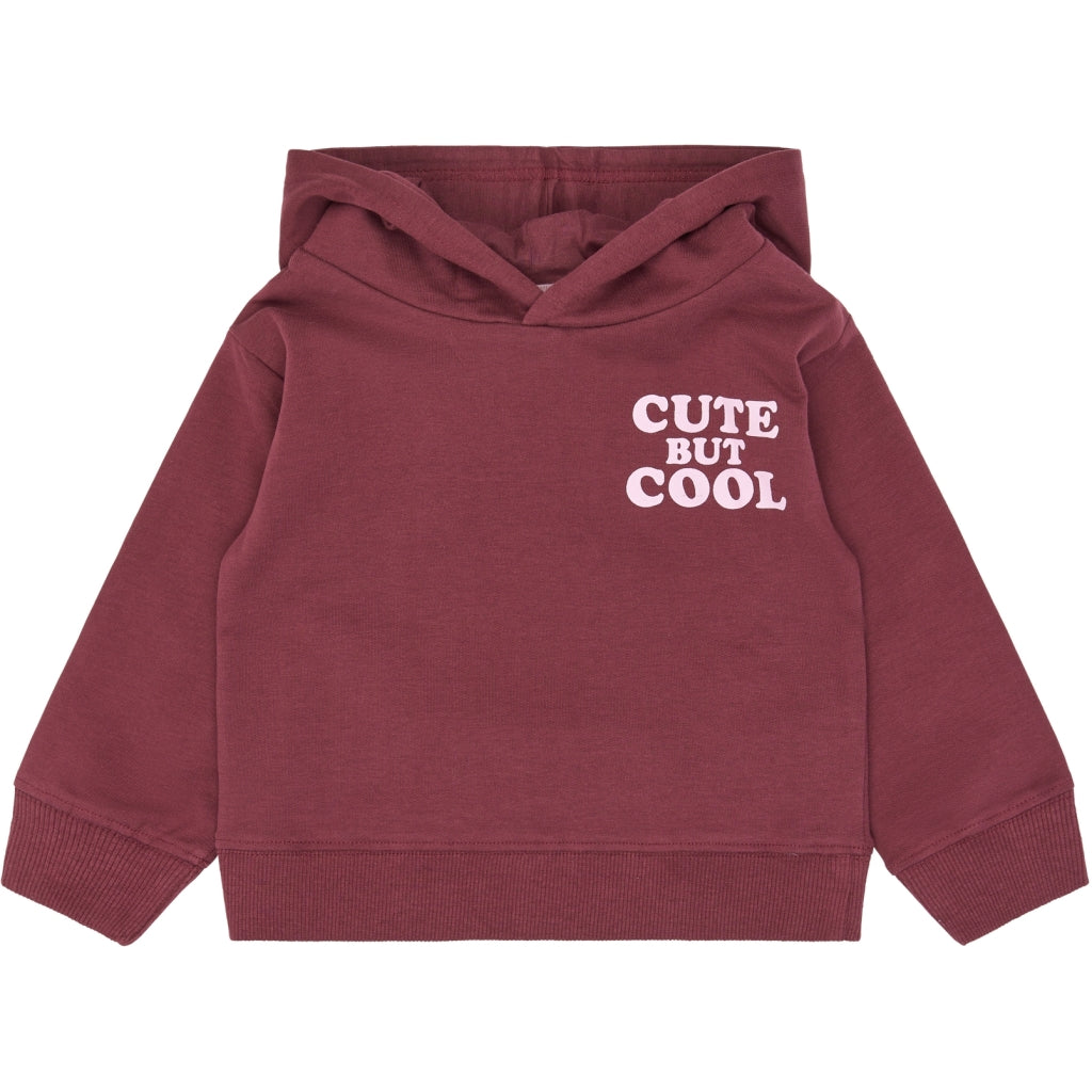 THE NEW SIBLINGS TNSTVerla Oversized Hoodie Sweatshirt Burgundy TN