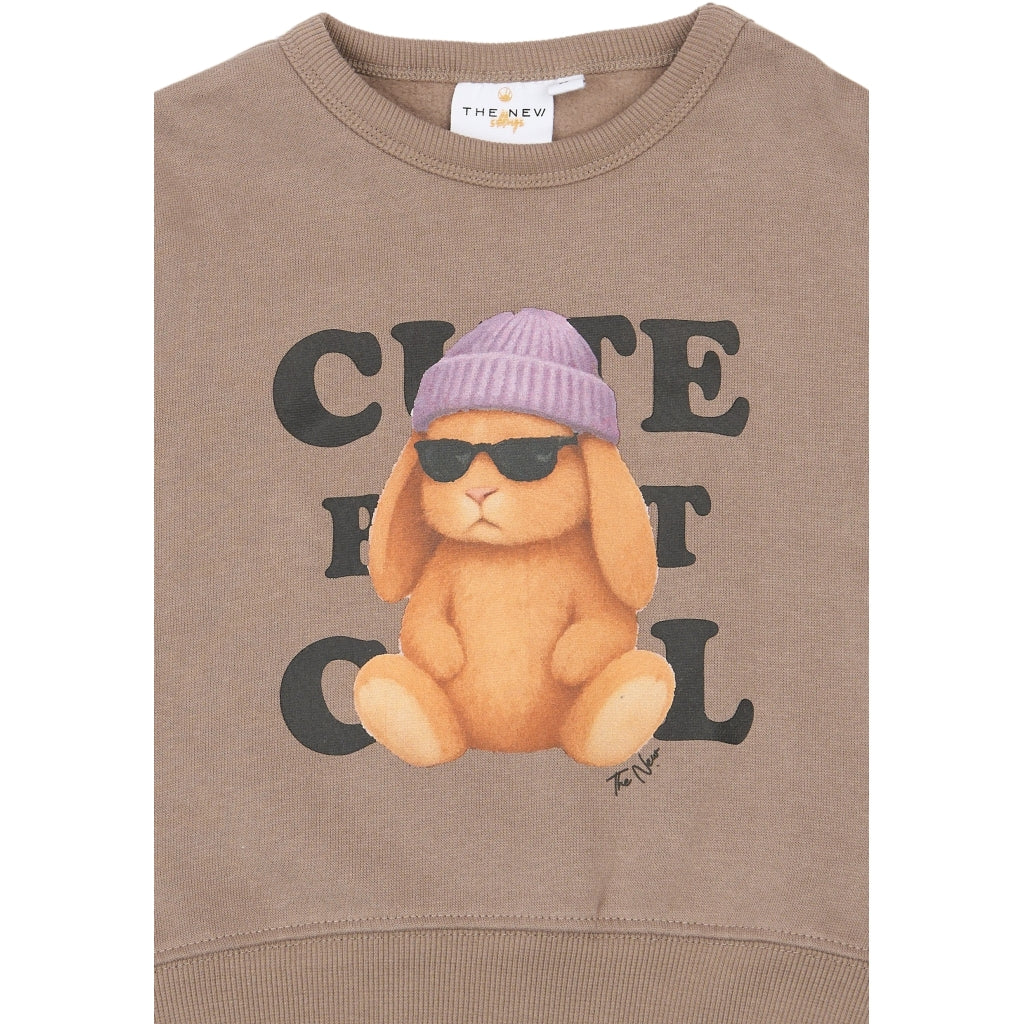 THE NEW SIBLINGS TNSTVerla Oversized sweatshirt Sweatshirt Taupe Gray TN