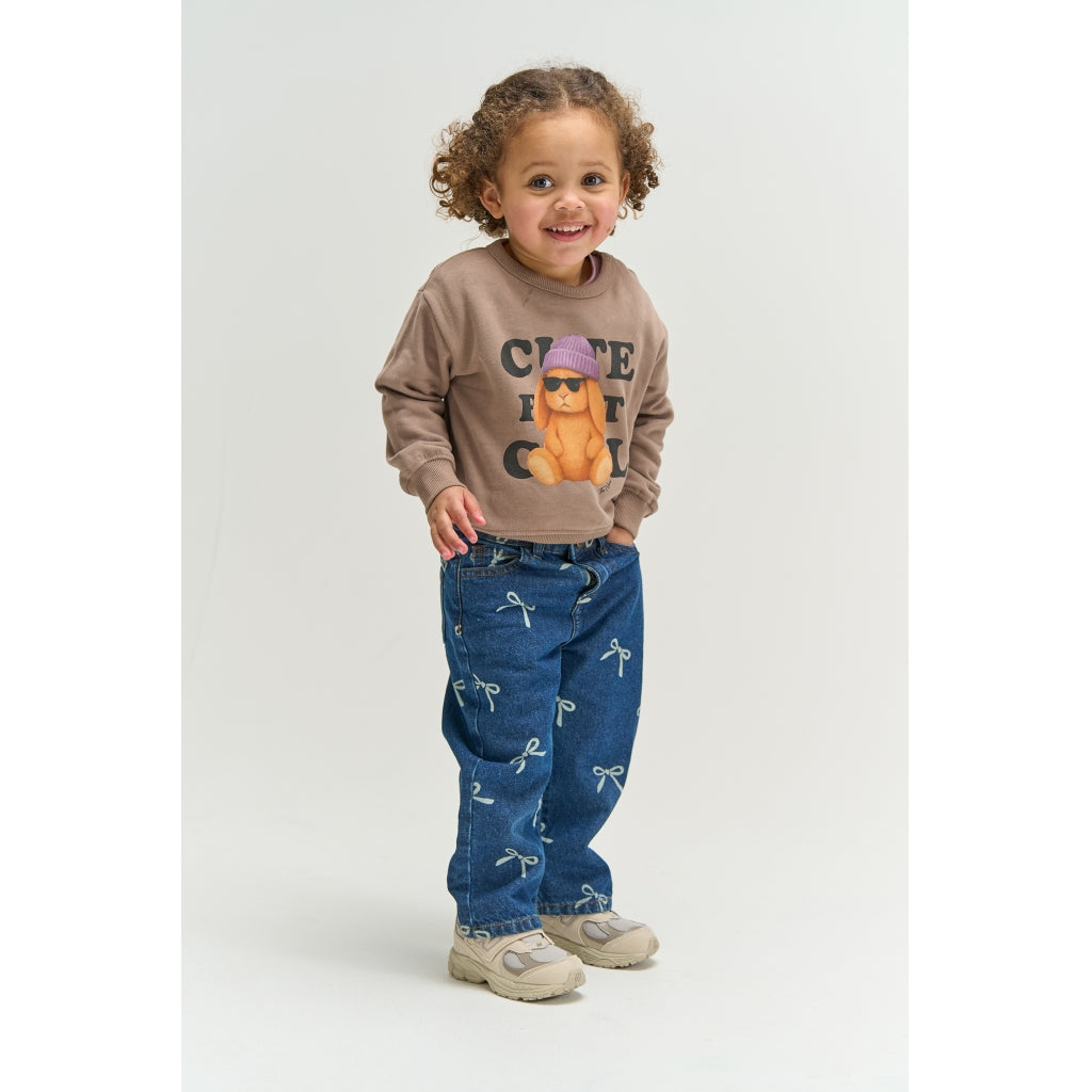 THE NEW SIBLINGS TNSTVerla Oversized sweatshirt Sweatshirt Taupe Gray TN