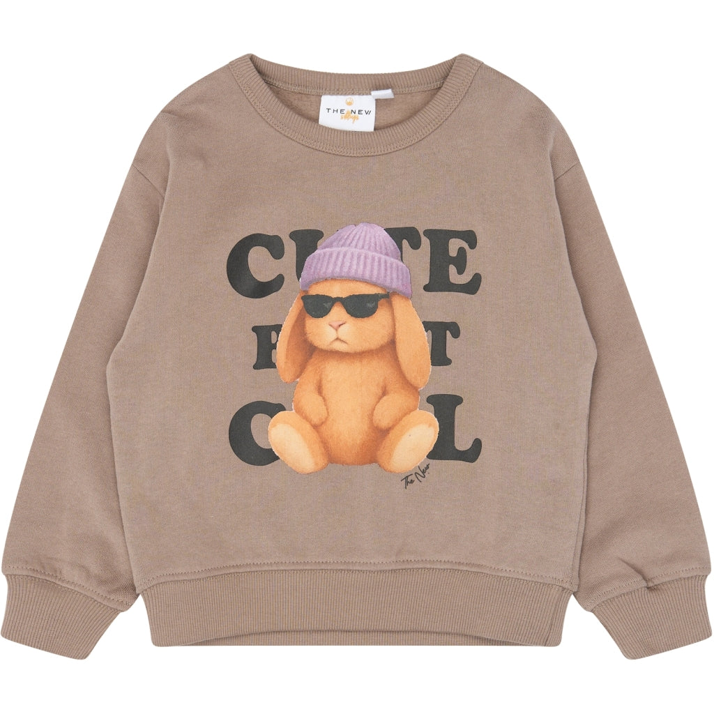 THE NEW SIBLINGS TNSTVerla Oversized sweatshirt Sweatshirt Taupe Gray TN