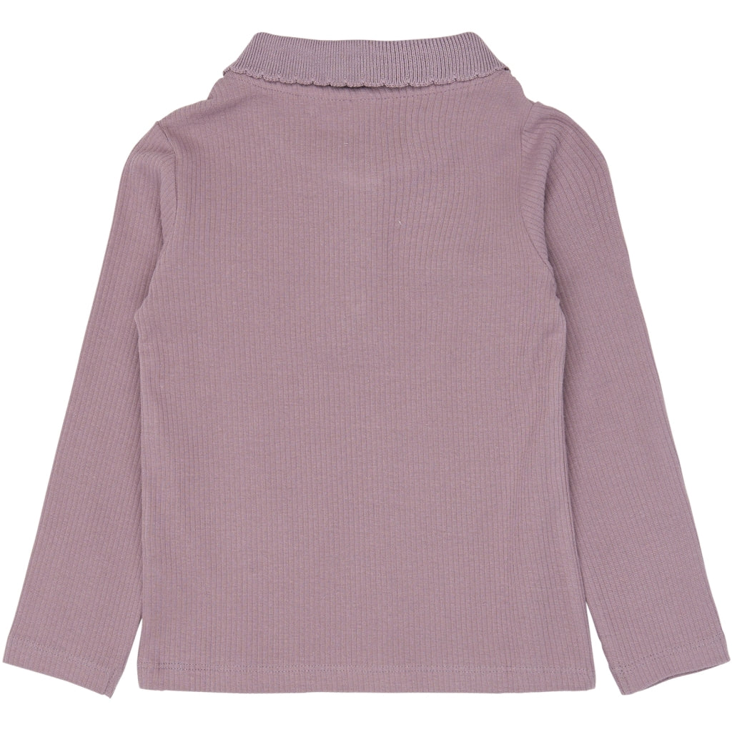 THE NEW SIBLINGS TNSTVernina Langærmet Rib Polo Langærmet bluse Elderberry TN