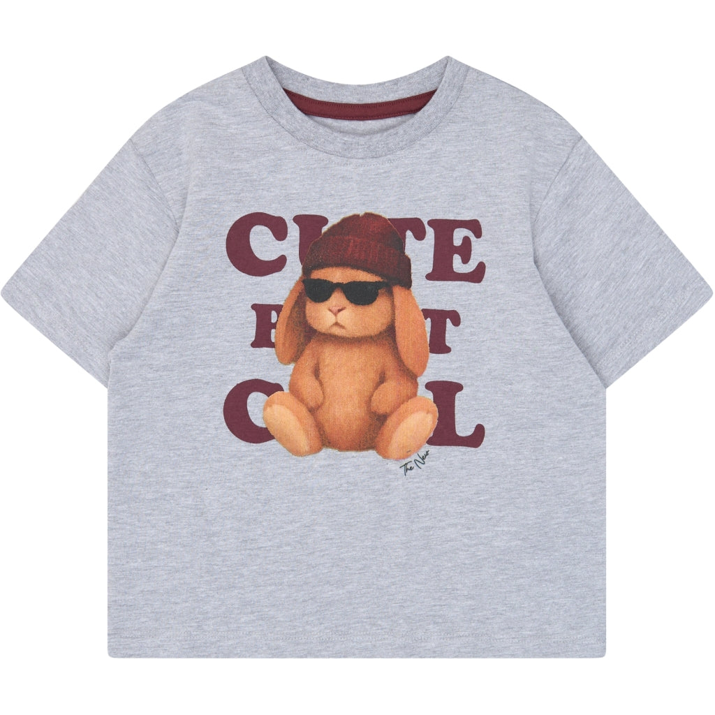 THE NEW SIBLINGS TNSTVernisha Oversized T-Shirt T-shirt Light Grey Melange
