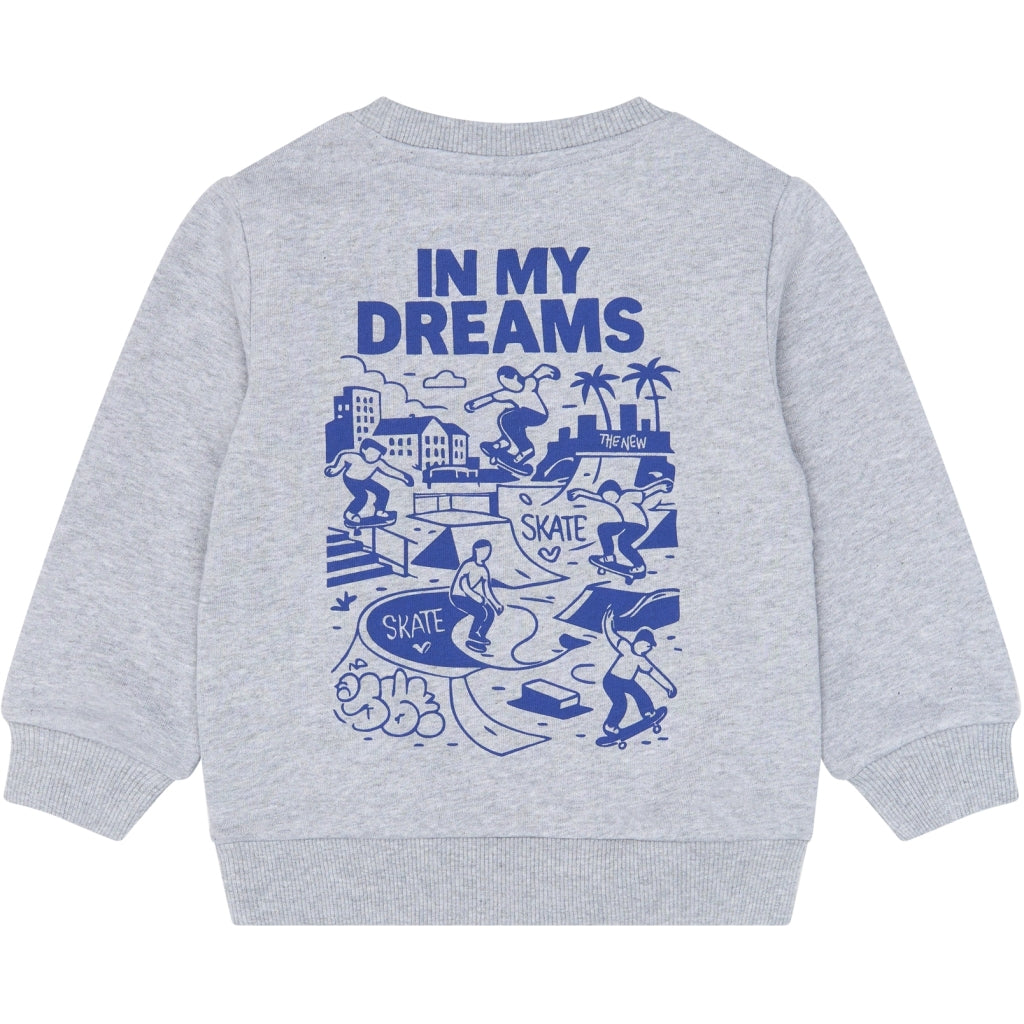 THE NEW SIBLINGS TNSTVillers Melange sweatshirt Sweatshirt Light Grey Melange