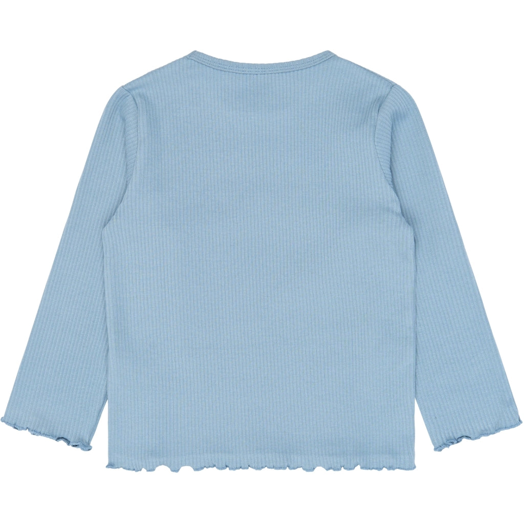 THE NEW SIBLINGS TNSTVilma Langærmet rib T-shirt Langærmet bluse Ashley Blue