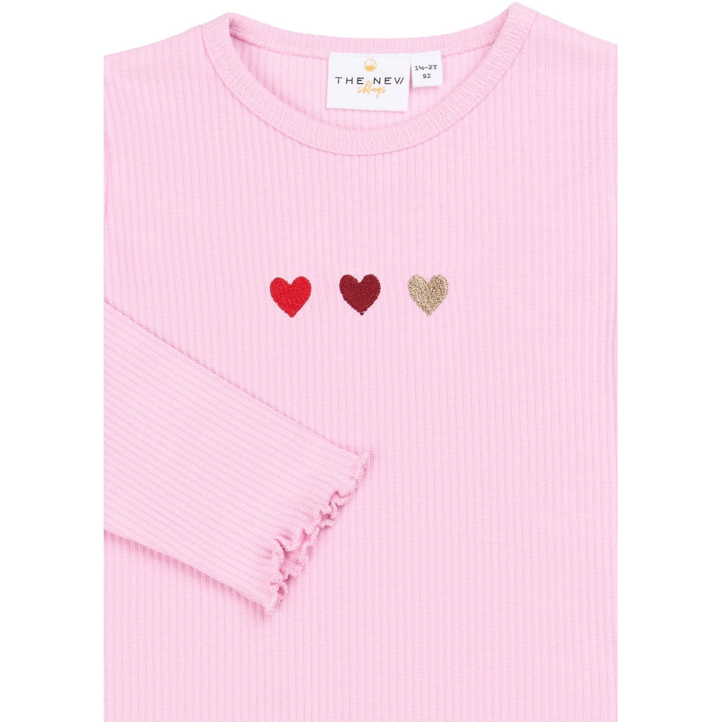 THE NEW SIBLINGS TNSTVilma Langærmet rib T-shirt Langærmet bluse Pink Lavender TN