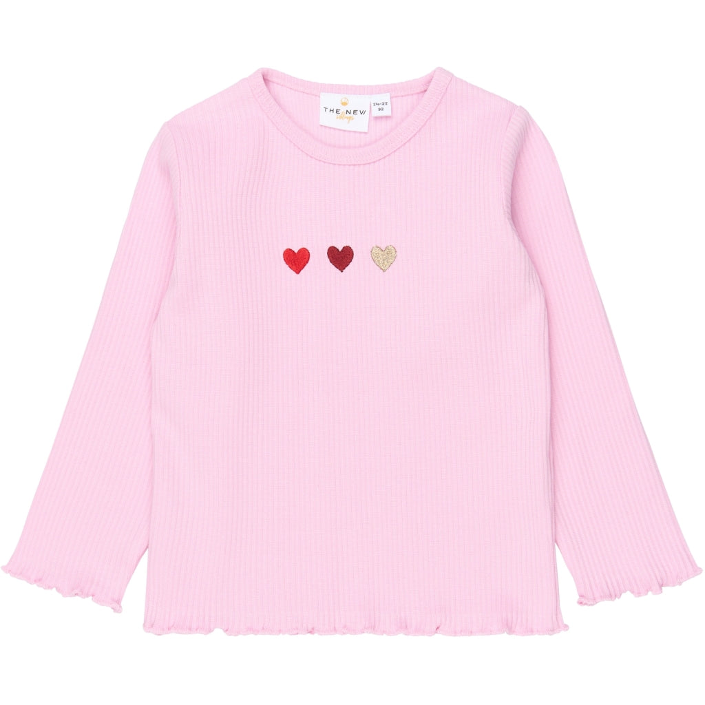 THE NEW SIBLINGS TNSTVilma Langærmet rib T-shirt Langærmet bluse Pink Lavender TN