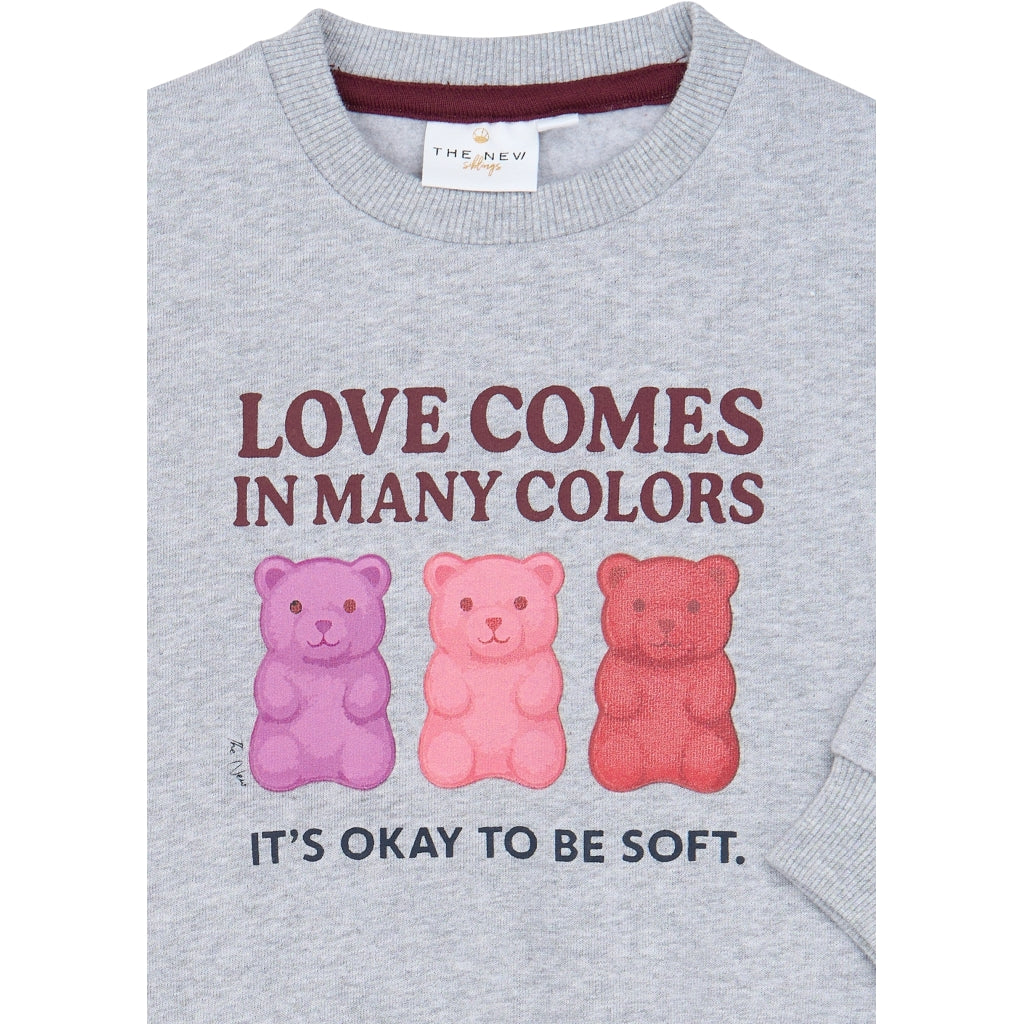 THE NEW SIBLINGS TNSTVinna sweatshirt Sweatshirt Light Grey Melange