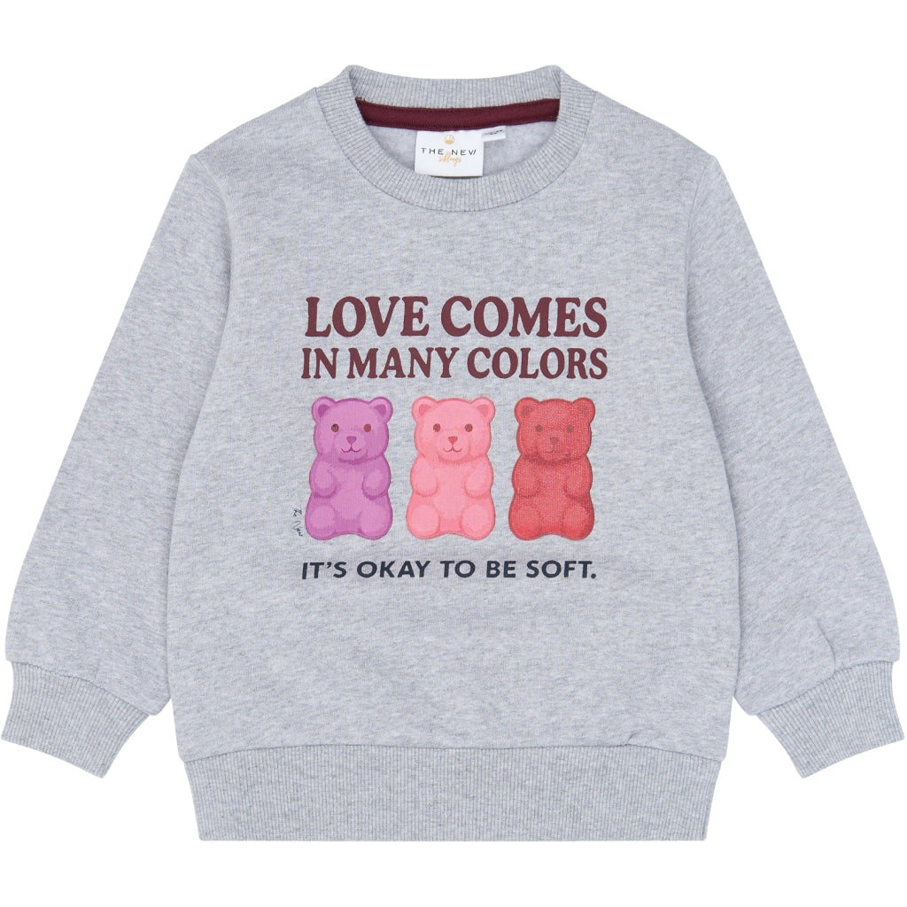 THE NEW SIBLINGS TNSTVinna sweatshirt Sweatshirt Light Grey Melange