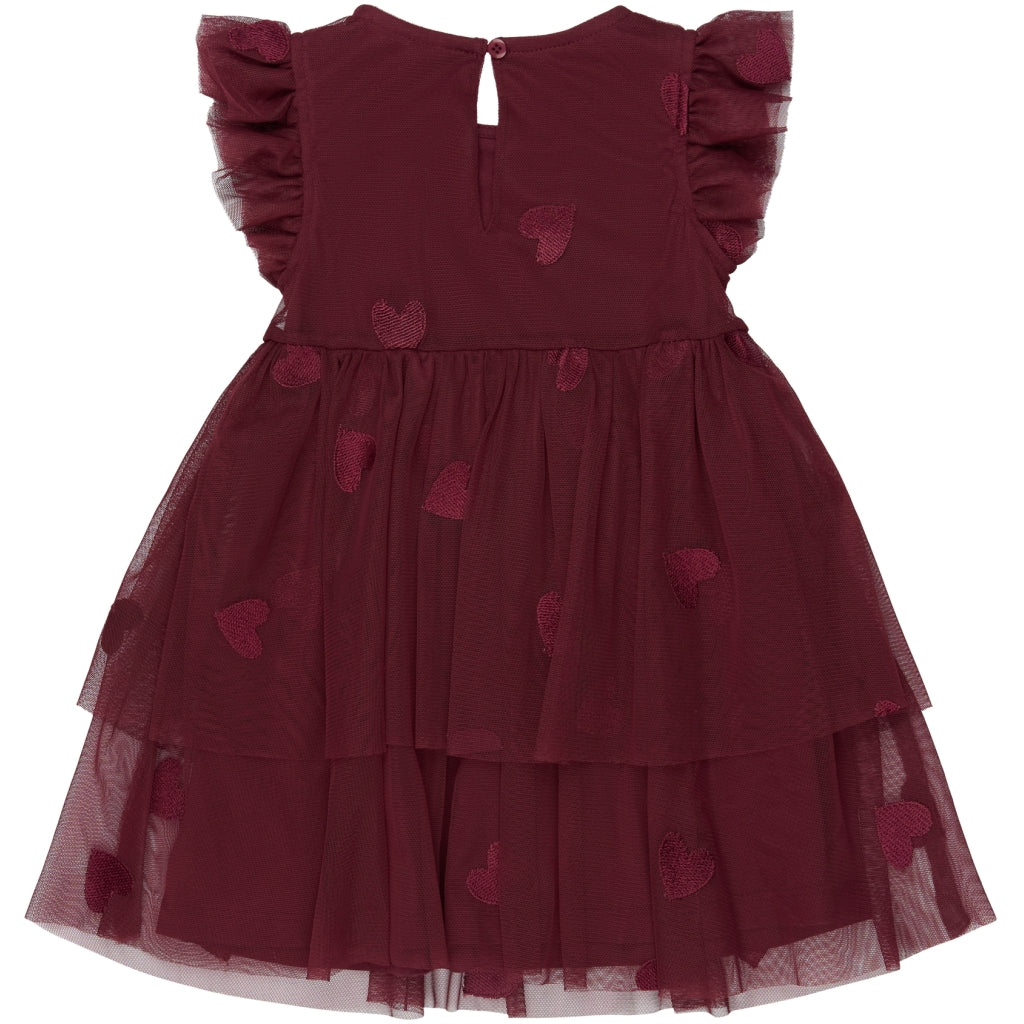 THE NEW SIBLINGS TNSTVonda Sleeveless Mesh kjole Kjoler Burgundy EMB TN