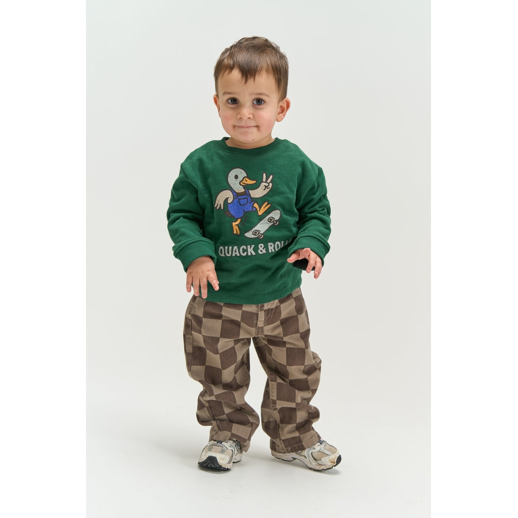 THE NEW SIBLINGS TNSTVondell Baggy Fit Jeans Jeans Taupe Gray Check TN