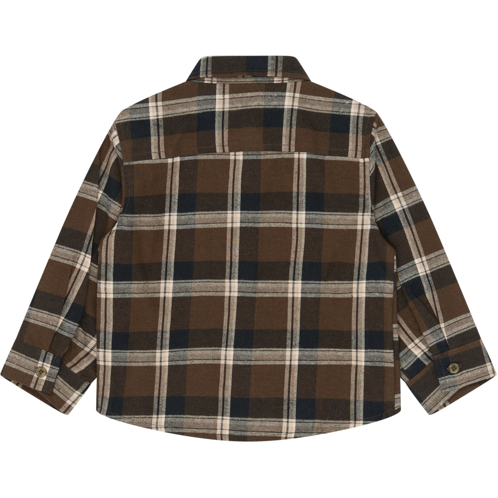THE NEW SIBLINGS TNSTYaki Langærmet Flannel Skjorte Skjorter Navy Blazer Check