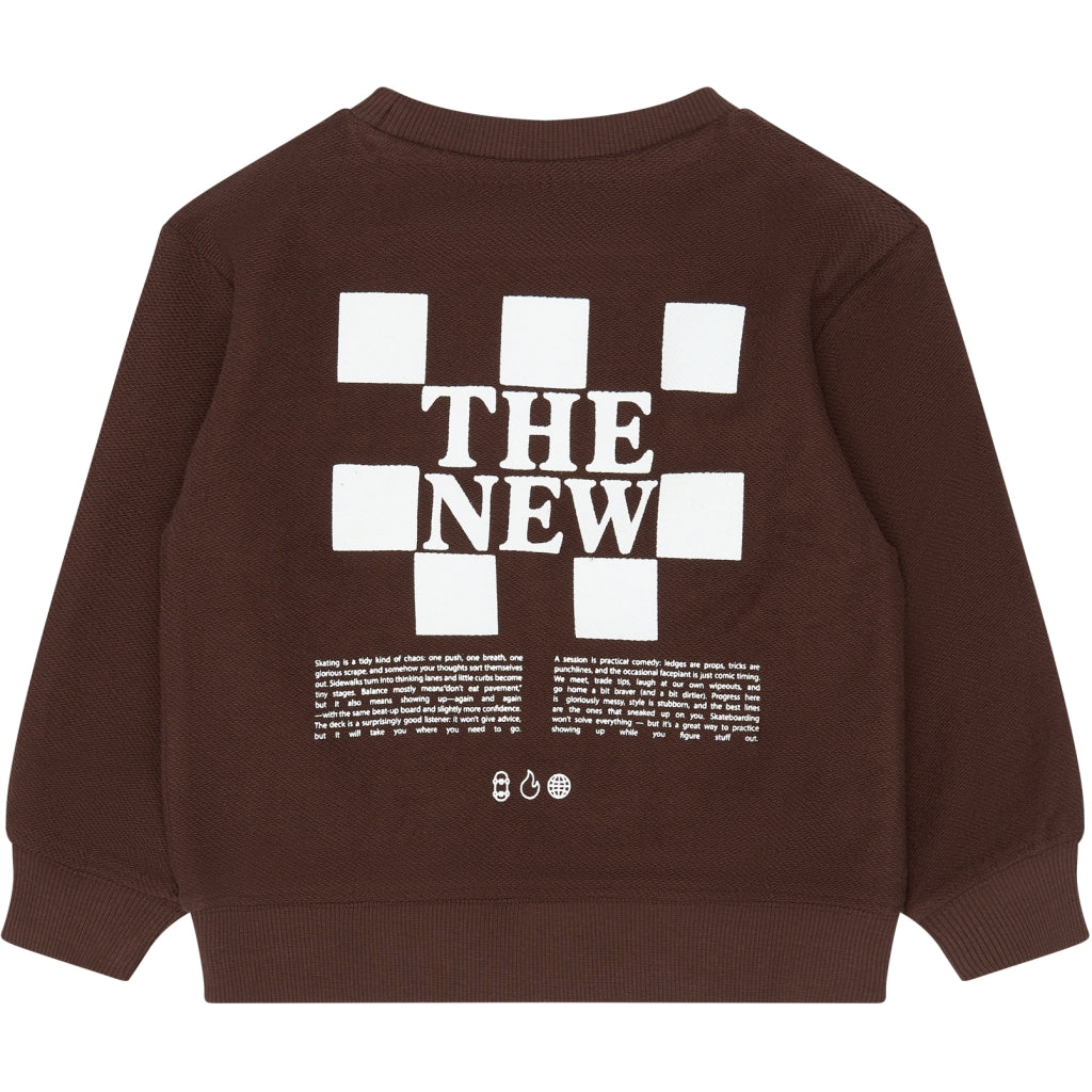 THE NEW SIBLINGS TNSTYakob Oversize Sweatshirt Sweatshirt Chestnut