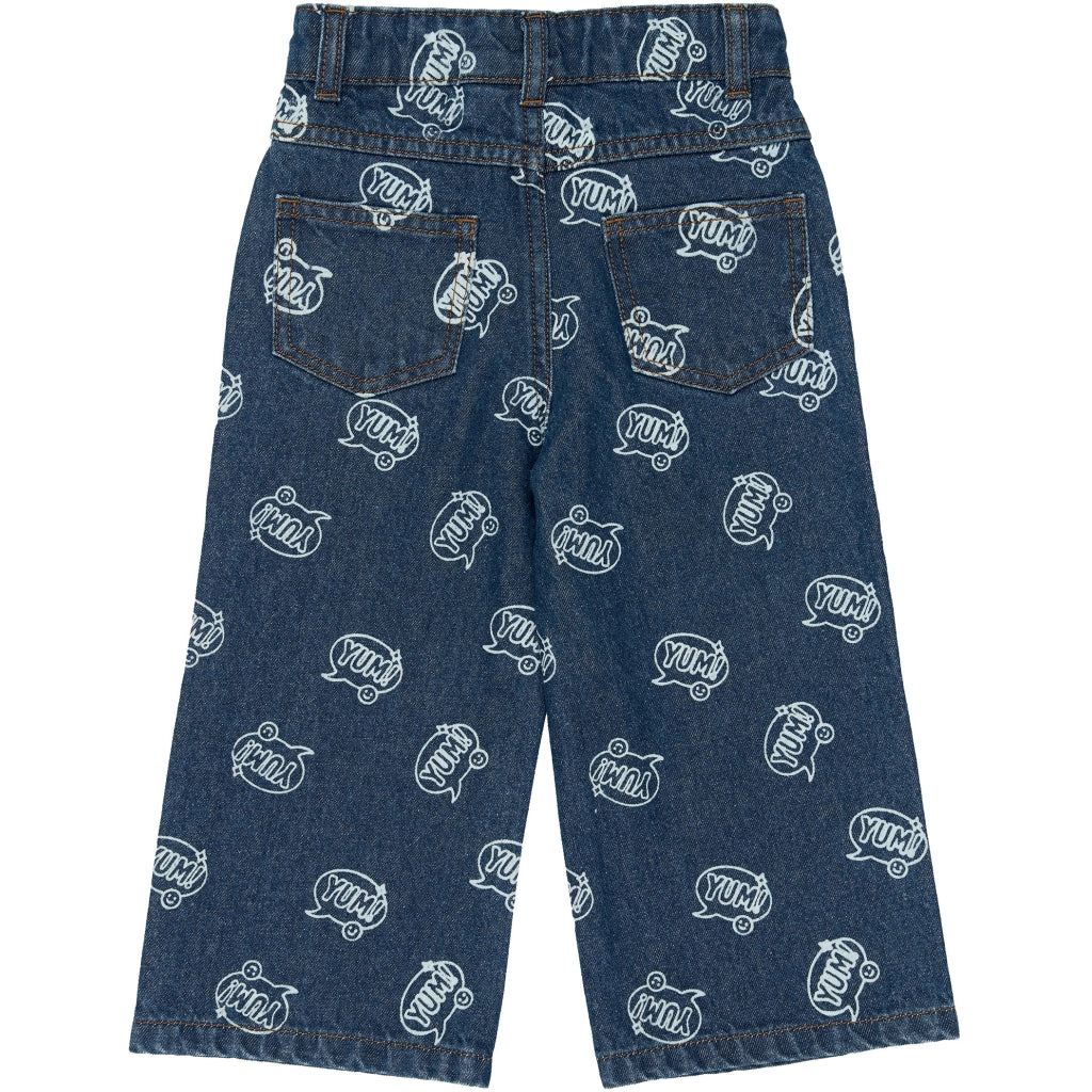 THE NEW SIBLINGS TNSTYale Baggy Fit Jeans Jeans Medium Blue Denim AOP